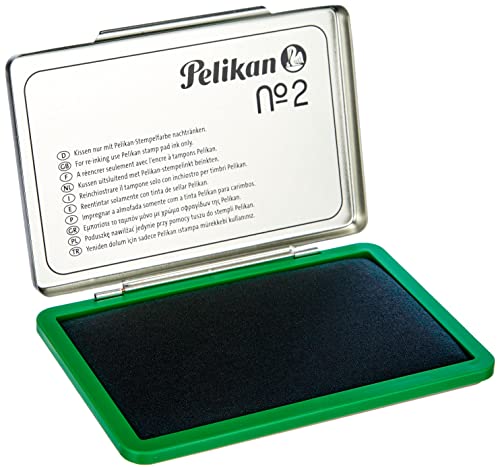 Pelikan Stempelkissen 2 grün 7x11cm Metallgehäuse von Pelikan