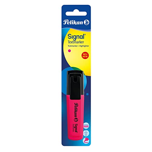 Pelikan Textmarker Signal Leuchtpink, 1 Stück auf Blisterkarte von Pelikan