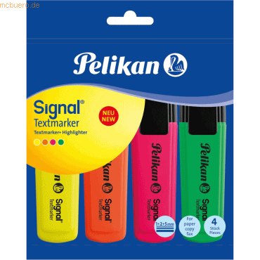 Pelikan Textmarker Signal VE=4 Farben von Pelikan