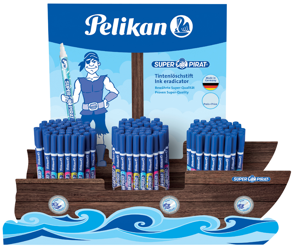 Pelikan Thekendisplay Tintenlöscher Piratenschiff von Pelikan
