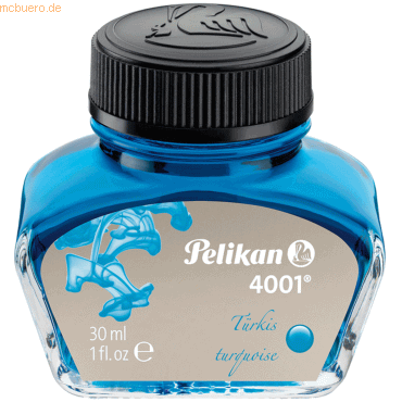 Pelikan Tinte 4001 30ml Glas türkis von Pelikan