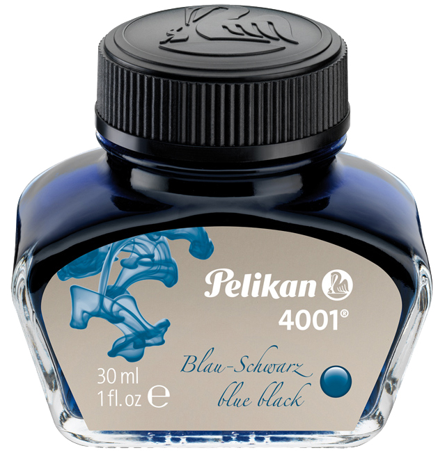 Pelikan Tinte 4001 im Glas, blau-schwarz, Inhalt: 30 ml von Pelikan