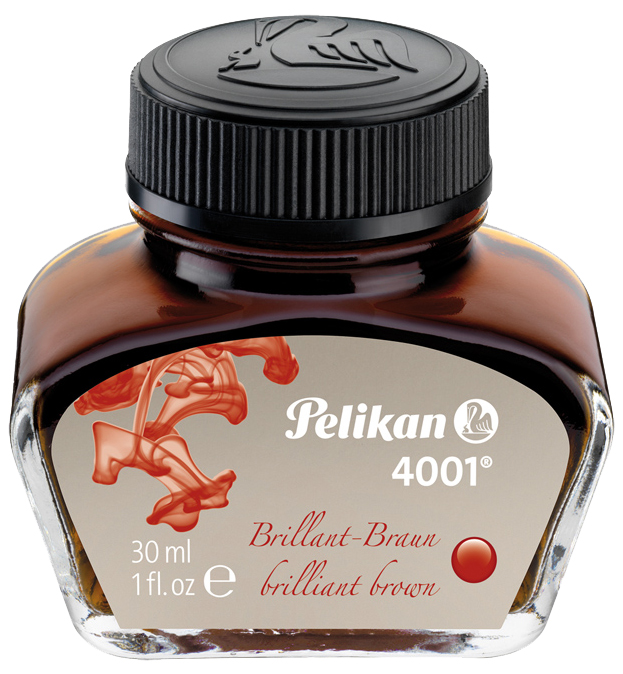 Pelikan Tinte 4001 im Glas, braun, Inhalt: 30 ml von Pelikan