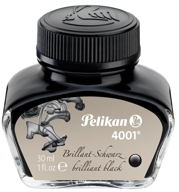 Pelikan Tinte 4001 im Glas, brillant-schwarz, Inhalt: 30 ml von Pelikan