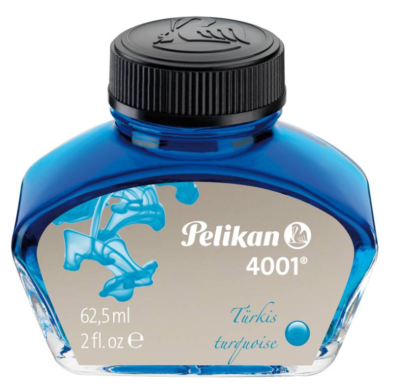 Pelikan Tinte 4001 im Glas, türkis, Inhalt: 62,5 ml von Pelikan