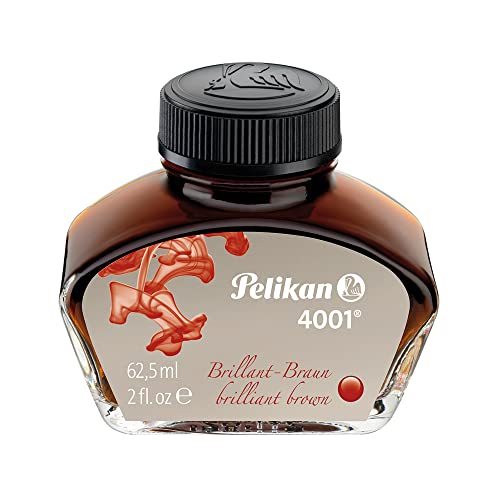 Pelikan Tintenglas Tinte 4001®, Brilliant-Braun, 62,5 ml, 1 Glas von Pelikan