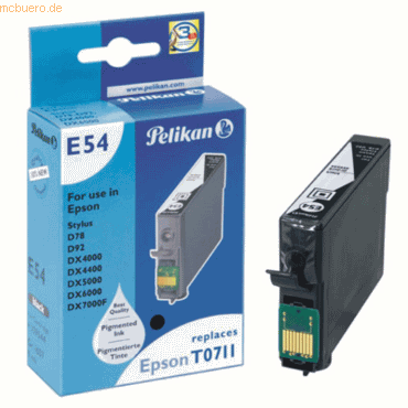 Pelikan Tintenpatrone für Epson T07114010 schwarz von Pelikan