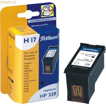 Pelikan Tintenpatrone für HP C8767EE schwarz von Pelikan