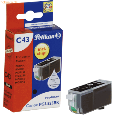 Pelikan Tintenpatrone kompatibel mit Canon PGI-525 Gr. 1513 schwarz 19 von Pelikan