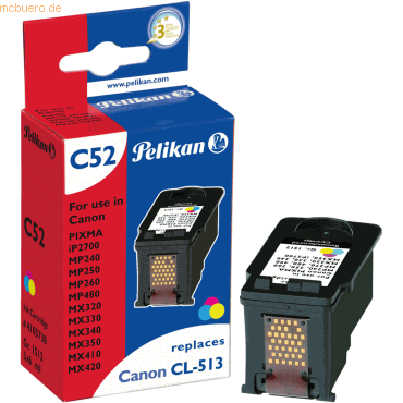 Pelikan Tintenpatrone kompatibel mit Canon Pixma MP240 (CL-513) farbig von Pelikan