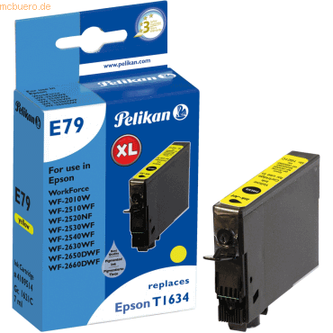 Pelikan Tintenpatrone kompatibel mit Epson T1634,y yellow High-Capacit von Pelikan