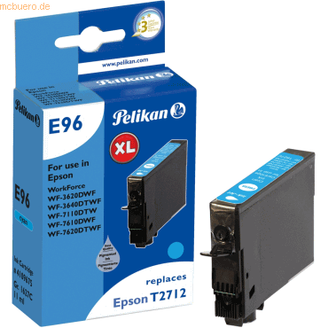 Pelikan Tintenpatrone kompatibel mit Epson T2712 cyan High-Capacity Ty von Pelikan