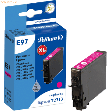 Pelikan Tintenpatrone kompatibel mit Epson T2713 magenta High-Capacity von Pelikan