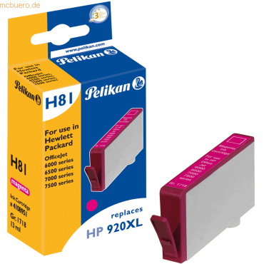 Pelikan Tintenpatrone kompatibel mit HP 920XL magenta 13ml von Pelikan
