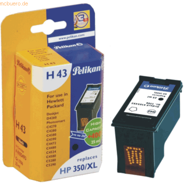 Pelikan Tintenpatrone kompatibel mit HP CB336EE schwarz von Pelikan