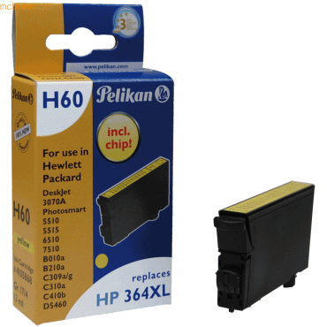 Pelikan Tintenpatrone kompatibel mit HP D5460 (364XL) yellow von Pelikan