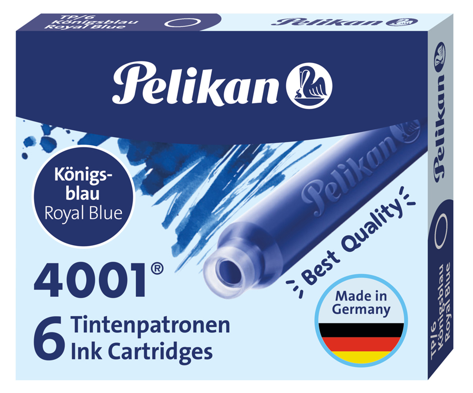 Pelikan Tintenpatronen 4001 TP/6, brillant-braun von Pelikan