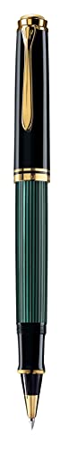 Pelikan Tintenroller Souverän 400, Schwarz-Grün, hochwertiger Roller im Geschenk-Etui, 997494 von Pelikan