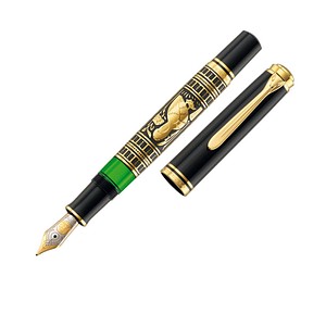 Pelikan Toledo M900 Kolbenfüller schwarz-gold B (breit) von Pelikan