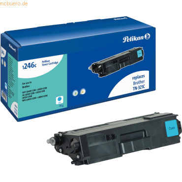 Pelikan Toner-Kartusche kompatibel mit Brother TN-321C cyan Typ 1246C von Pelikan