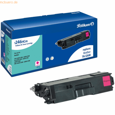 Pelikan Toner-Kit kompatibel mit Brother TN-326M magenta Typ 1246HCM von Pelikan