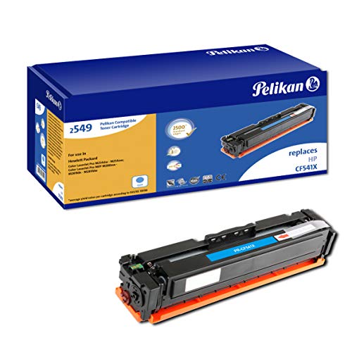 Pelikan Toner ersetzt HP CF541X (passend für HP Color Laserjet Pro M254dw/M254nw; MFP M280nw/M281fdn/M281fdw) von Pelikan
