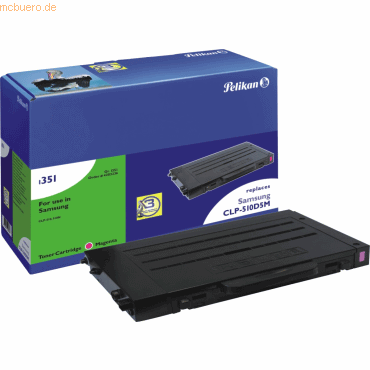 Pelikan Toner kompatibel mit Samsung CLP-510D5M incl. Chip magenta von Pelikan