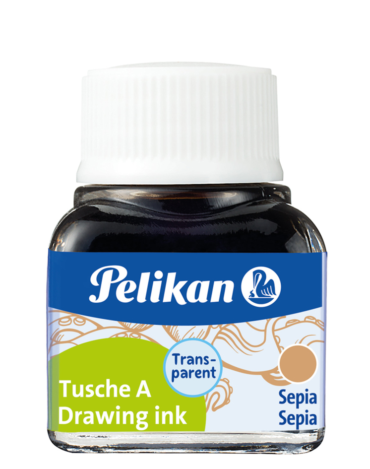 Pelikan Tusche A, Inhalt: 10 ml im Glas, Weiß (18) von Pelikan