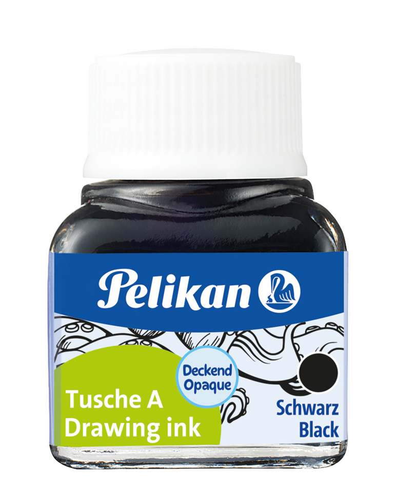 Pelikan Tusche A, Inhalt: 10 ml im Glas, schwarz (17) von Pelikan