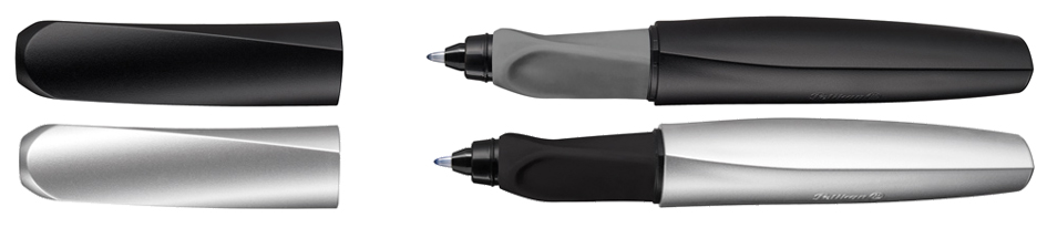 Pelikan Twist Tintenroller, silber/schwarz von Pelikan