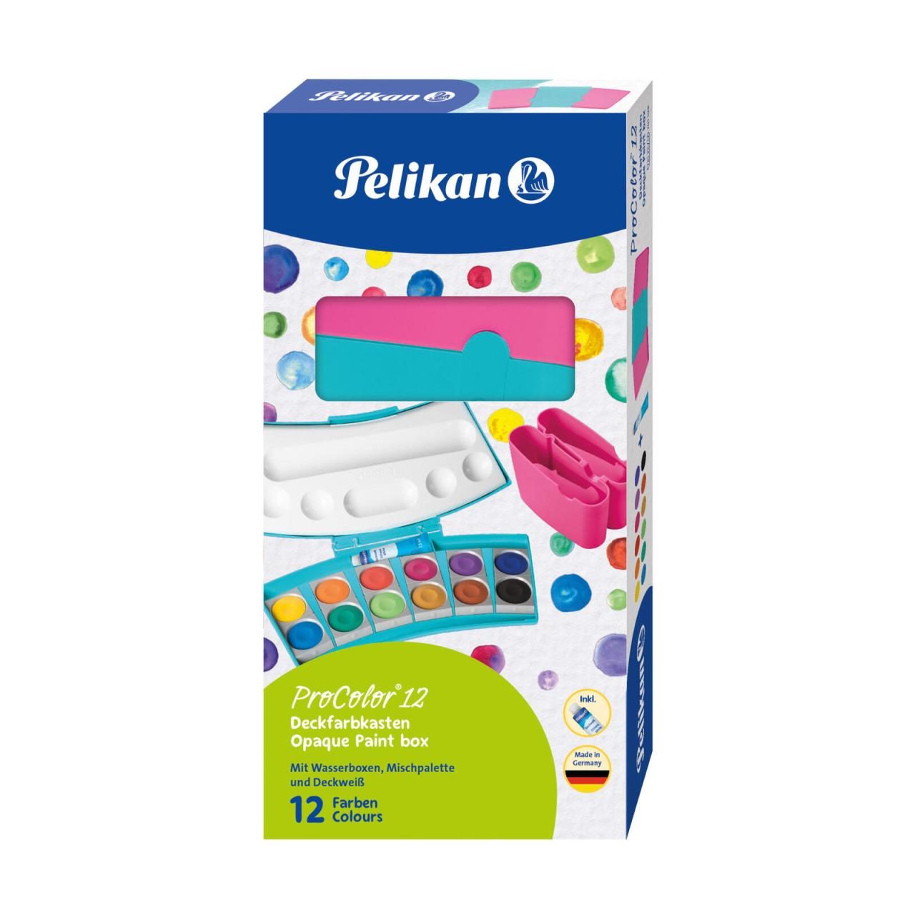 Pelikan Wasserfarbkasten 2 Wasserboxen + Deckweiß und 12 Farben Pelikan Wasserfarbkasten 2 Wasserboxen + Deckweiß und 12 Farben von Pelikan