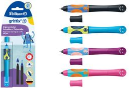 Pelikan griffix® Tintenschreiber für Rechtshänder - Sweet Berry - Stick Pen - Beere - Blau - Kunststoff - Rechtshändig - Deutschland (821032) von Pelikan