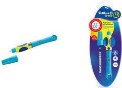 Pelikan griffix F�llhalter Neon Fresh Blue, f�r Linksh�nder Schreiblernstift mit ergonomischer Griffzone, inkl. 1 - 1 St�ck (809191) von Pelikan