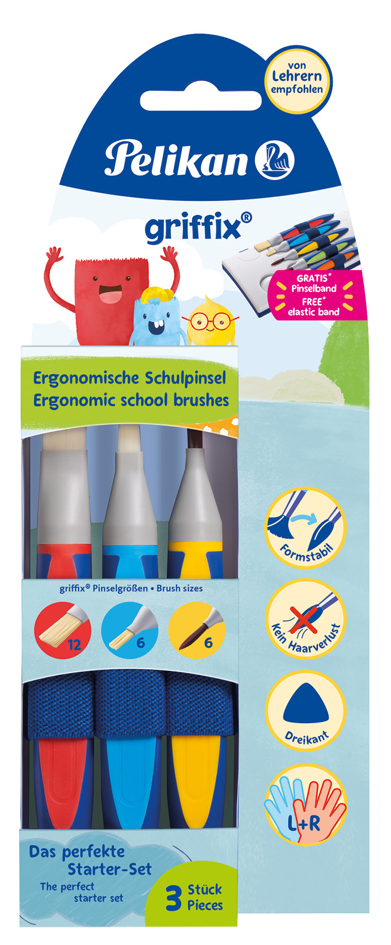 Pelikan griffix Schulpinsel-Starter-Set, 5-teilig von Pelikan