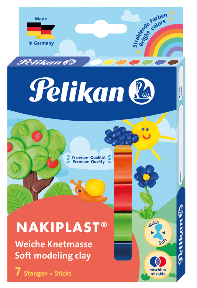 Pelikan hochwertige Wachsknete Nakiplast 196/7, sortiert von Pelikan
