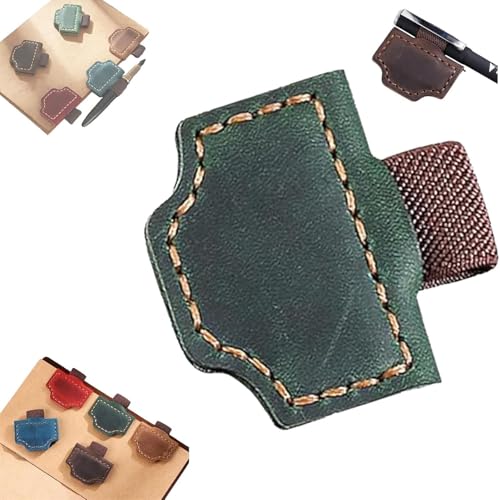 Lesezeichen mit Stifthalter, personalisierbarer magnetischer Leder-Stifthalter, Lesezeichen, magnetischer Stifthalter, Leder, magnetischer Lesezeichen, Stifthalter für Notizbuch, Tagebuch, Grün Lesezeichen mit Stifthalter, personalisierbarer magnetischer Leder-Stifthalter, Lesezeichen, magnetischer Stifthalter, Leder, magnetischer Lesezeichen, Stifthalter für Notizbuch, Tagebuch, Grün von Pelinuar
