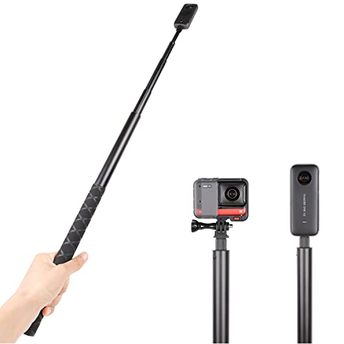 PellKing Unsichtbarer Selfie-Stick für Insta360 ONE X3, X2, X, Insta360 ONE R, RS, Insta 360 Kamera, 6,35 mm (1/4 Zoll) verlängerter Einbeinstativ-Stange, 200 cm von PellKing