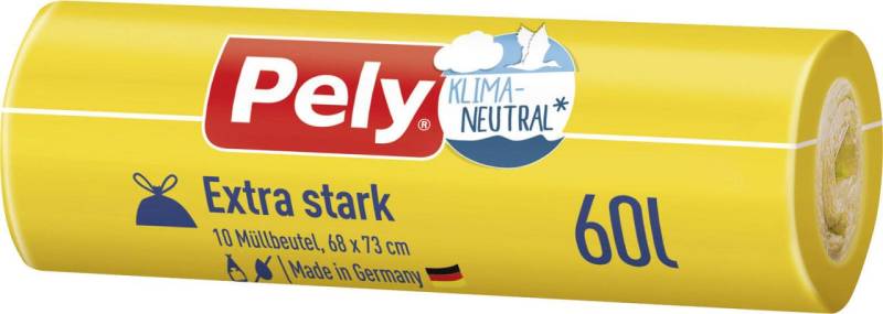 Pely Müllbeutel 60,0 l transparent von Pely
