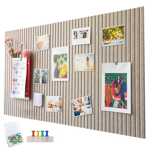 Große Filz Pinnwand Selbstklebend ，60 x 40cm Filzboard，dekorative Pinnwand aus Filz， 0,9cm dick，faltbare Fototafel Memotafeln Memo Boards Bulletin Board Wanddekoration für Büro Küche，Dunkel Kamel von Penbinmall