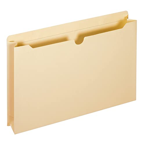 Pendaflex Aktenhüllen, legale Größe, Manila, 5,1 cm Erweiterung, verstärkte gerade geschnittene Reiter mit Daumenschnitt, 50 Stück pro Box (23200EE), Beige von Pendaflex