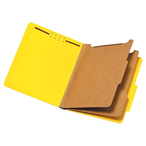 Pendaflex Classification Folders, 2 Dividers, 2" Fasteners, Letter Size, Yellow, 10/Box (24134P) von Pendaflex