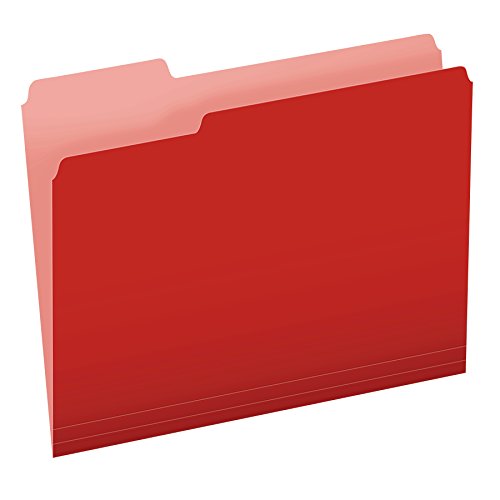 Pendaflex Schnellhefter zweifarbig 8-1/2 x 11 rot von Pendaflex