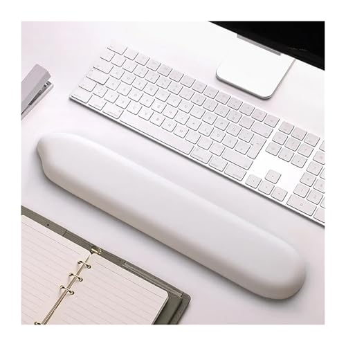 Neue Mousepad Silikon Handgelenk Rest Unterstützung for Maus Pad Computer Laptop Arm Rest for Schreibtisch Ergonomische Tastatur Pad Maus Matte(Big 01-White) von Pengchang