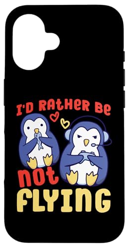 Gaming Penguin: Ich fliege lieber nicht Hülle für iPhone 16 Gaming Penguin: Ich fliege lieber nicht Hülle für iPhone 16 von Penguin Animal Winter Designs For Kids