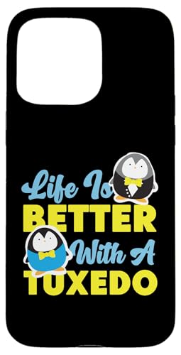 Pinguin: Das Leben ist besser mit einem Smoking Hülle für iPhone 15 Pro Max von Penguin Animal Winter Designs For Kids