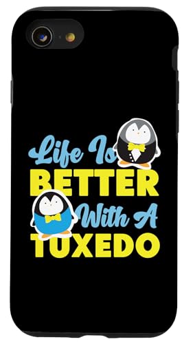 Pinguin: Das Leben ist besser mit einem Smoking Hülle für iPhone SE (2020) / 7 / 8 von Penguin Animal Winter Designs For Kids