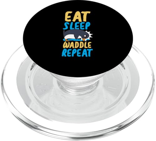 Pinguin: Eat Sleep Waddle Repeat PopSockets PopGrip für MagSafe Pinguin: Eat Sleep Waddle Repeat PopSockets PopGrip für MagSafe von Penguin Animal Winter Designs For Kids