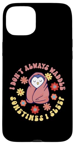Pinguin: I Don't Always Waddle, Sometimes I Sleep Hülle für iPhone 15 Plus von Penguin Animal Winter Designs For Kids
