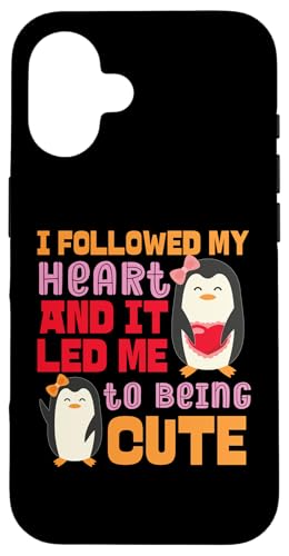 Pinguin: I Followed My Heart And It Led Me To Being Cute Hülle für iPhone 16 Pinguin: I Followed My Heart And It Led Me To Being Cute Hülle für iPhone 16 von Penguin Animal Winter Designs For Kids