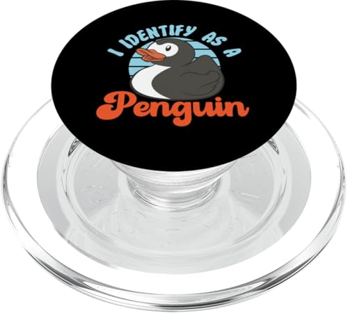 Pinguin: I Identify As A Penguin Rubber Ducky PopSockets PopGrip für MagSafe Pinguin: I Identify As A Penguin Rubber Ducky PopSockets PopGrip für MagSafe von Penguin Animal Winter Designs For Kids